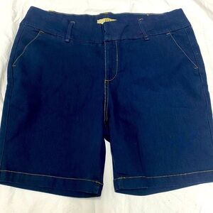 Jean Shorts High Waist Hybrid NWOT Stretchy Bermuda size 15